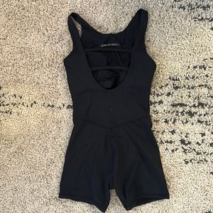 Black workout onesie
